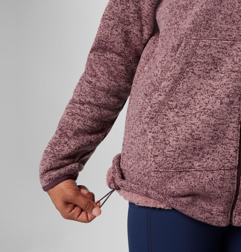 Women's Sweater Weather II Sherpa Fleece Jacket, Color: Moonvista Heather, image 6