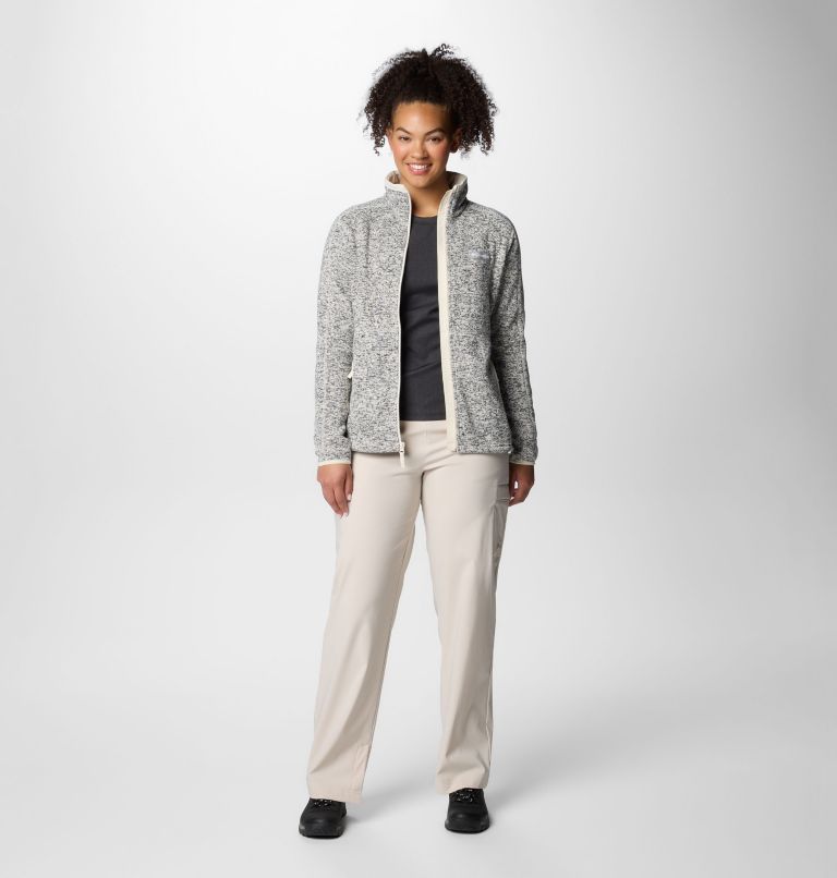 Women's Sweater Weather II Full Zip Jacket, Color: Chalk Heather, image 3