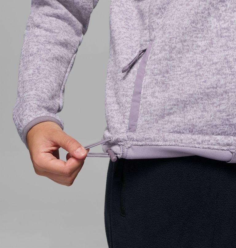 Women's Sweater Weather II Full Zip Jacket, Color: Shale Purple Heather, image 7
