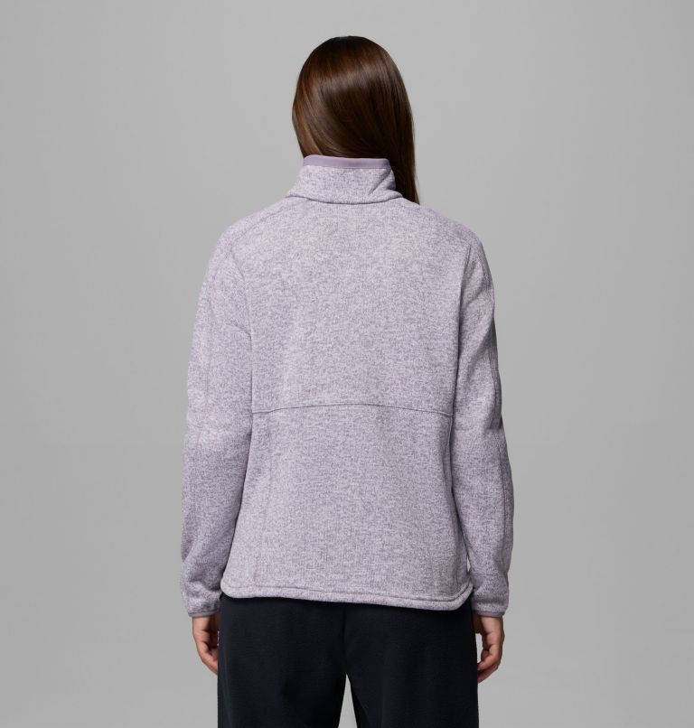 Women's Sweater Weather II Full Zip Jacket, Color: Shale Purple Heather, image 3