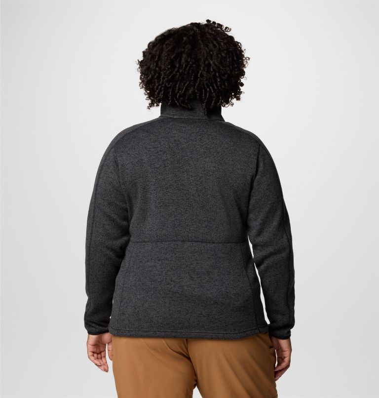Women's Sweater Weather II Full Zip Jacket - Plus Size, Color: Black Heather, image 2
