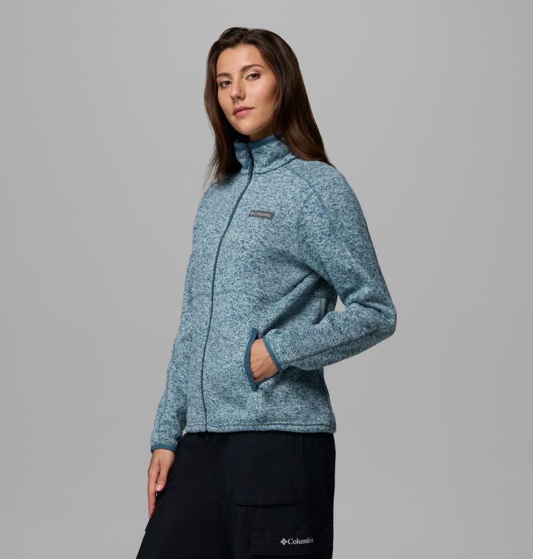 Sweater Weather Full Zip II, Color: Everblue Heather, image 4