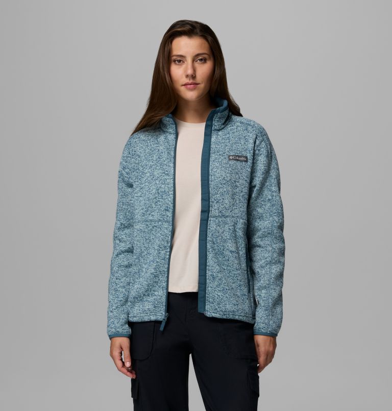 Sweater Weather Full Zip II, Color: Everblue Heather, image 5
