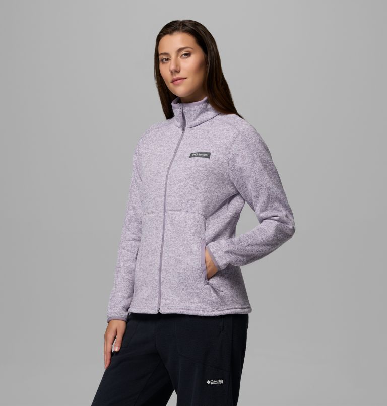 Sweater Weather Full Zip II, Color: Shale Purple Heather, image 4