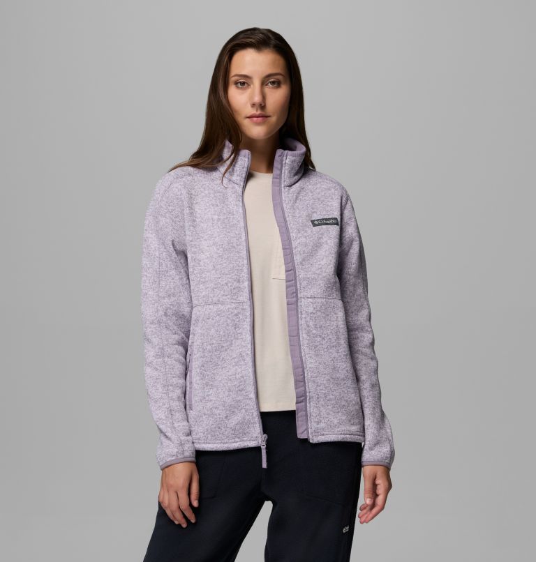 Sweater Weather Full Zip II, Color: Shale Purple Heather, image 1
