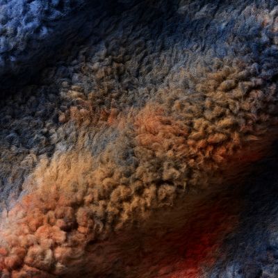 Close up shot of the plush fleece.