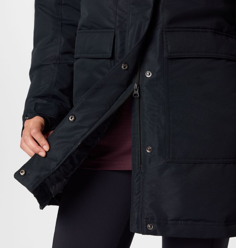 Women's Little Si II Insulated Parka, Color: Black, image 6