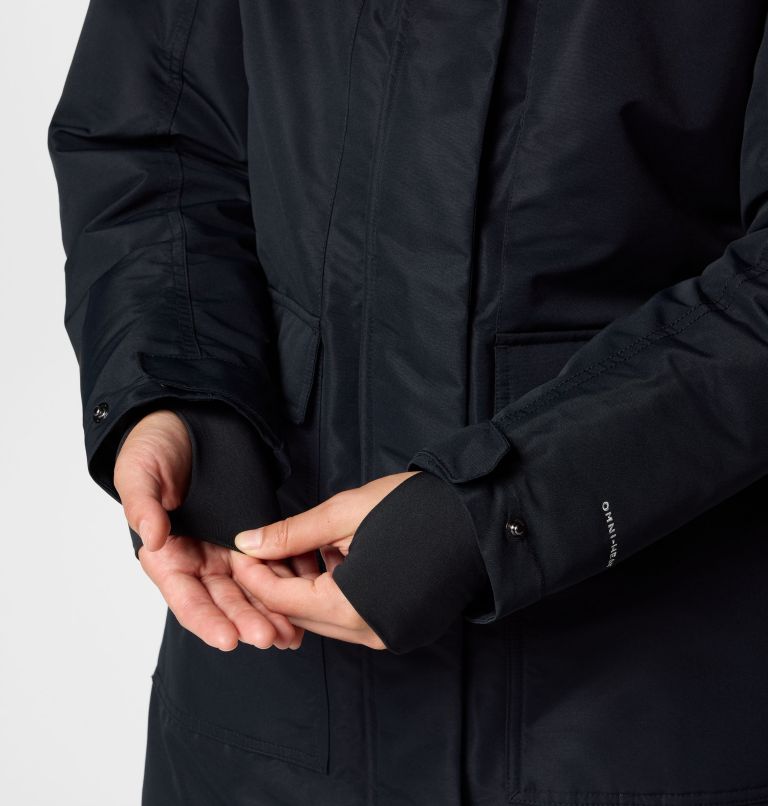 Women's Little Si II Insulated Parka, Color: Black, image 7