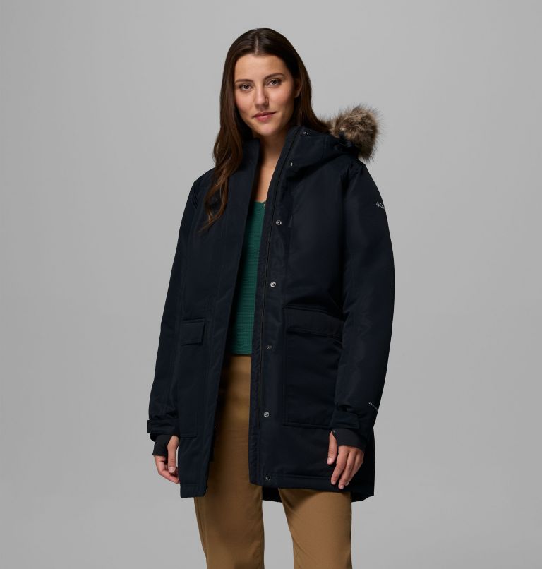 Women's Little Si II Insulated Parka, Color: Black, image 5