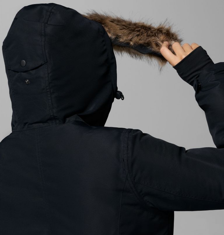 Women's Little Si II Insulated Parka, Color: Black, image 10