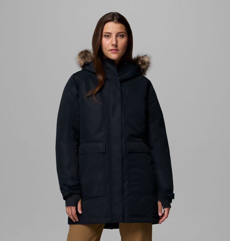 Women's Little Si II Insulated Parka, Color: Black, image 1