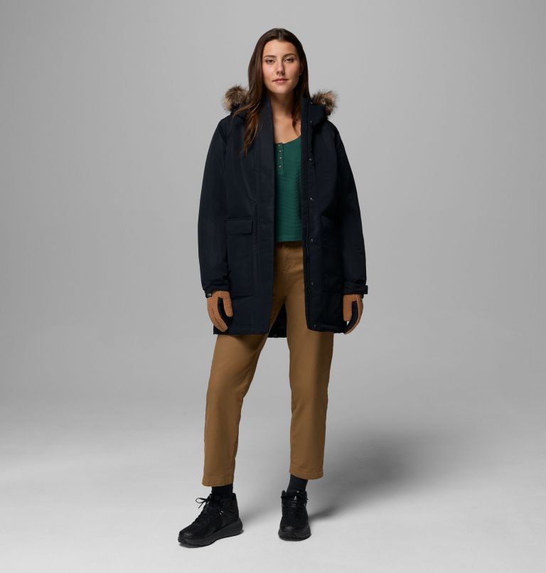 Women's Little Si II Insulated Parka, Color: Black, image 2