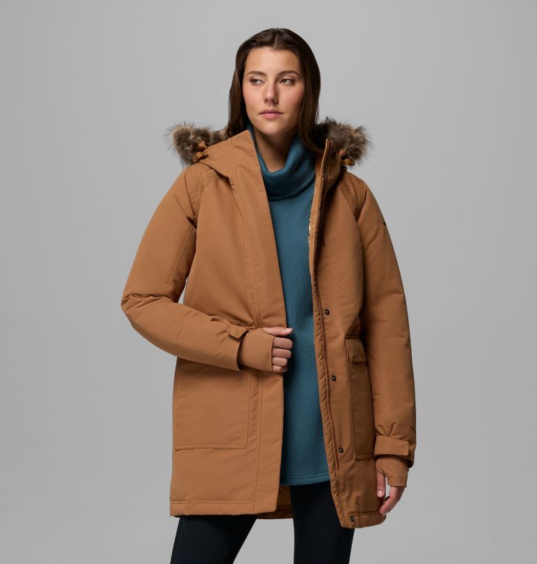 Women's Little Si II Insulated Parka, Color: Camel Brown, image 5