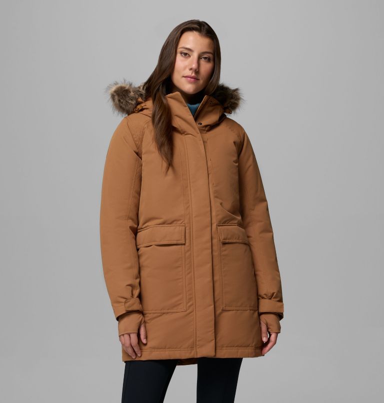 Women's Little Si II Insulated Parka, Color: Camel Brown, image 1