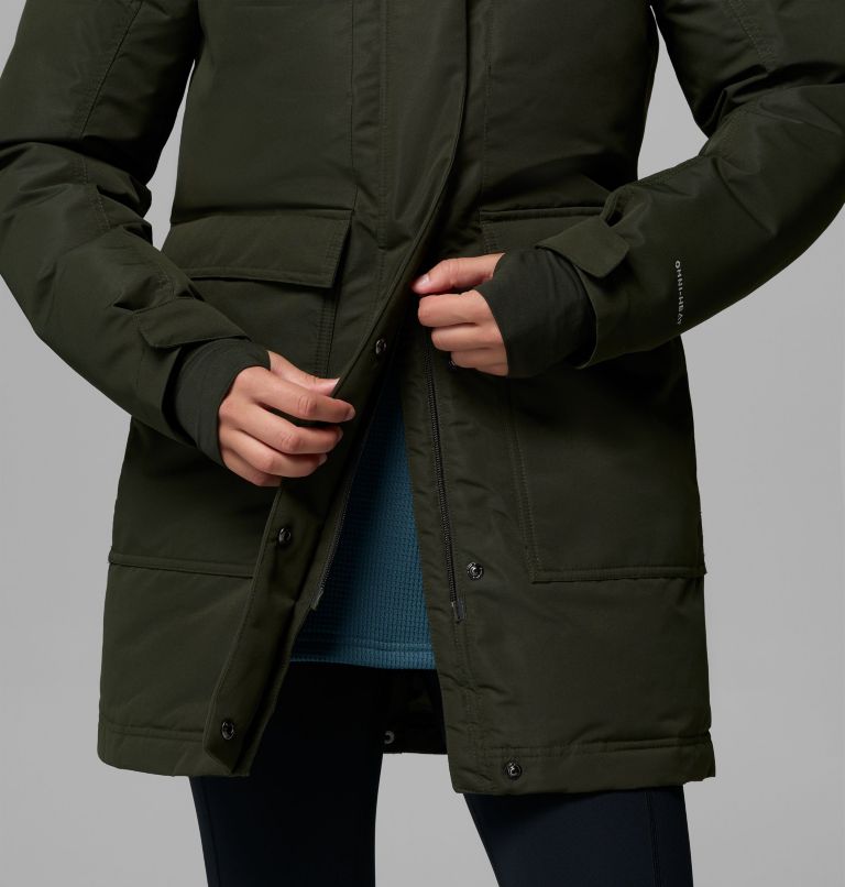 Women's Little Si II Insulated Parka, Color: Greenscape, image 9