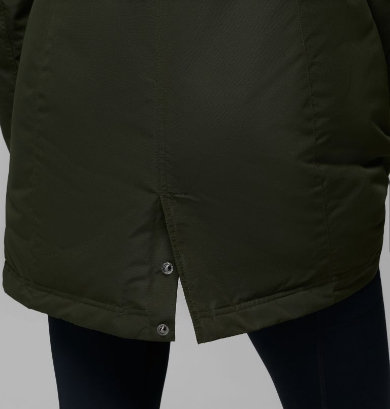 Women's Little Si II Insulated Parka, Color: Greenscape, image 11