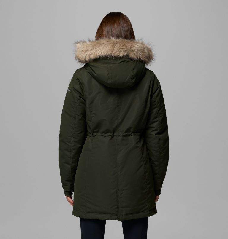 Women's Little Si II Insulated Parka, Color: Greenscape, image 3
