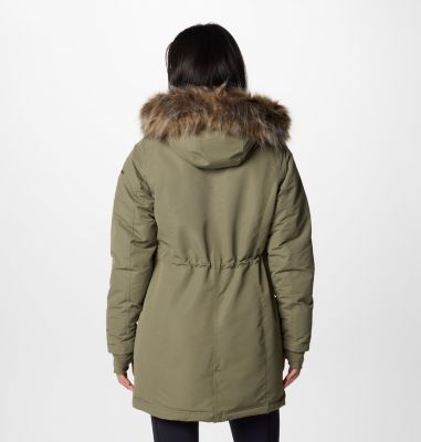 Women's Little Si II Insulated Parka, Color: Stone Green, image 6