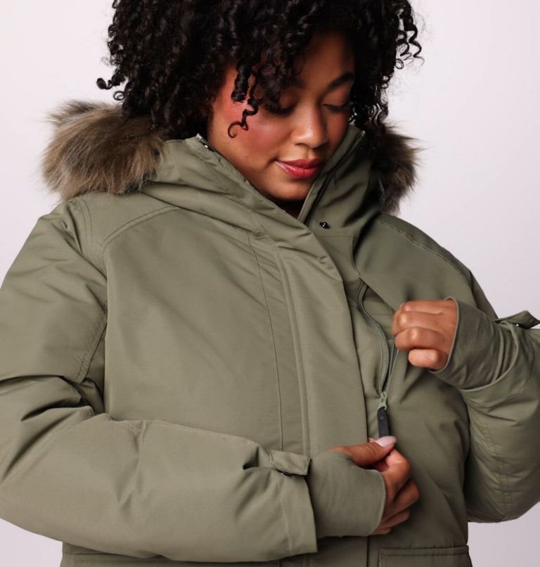 Parka isolée Little Si II pour femmes – Grandes tailles, Color: Stone Green