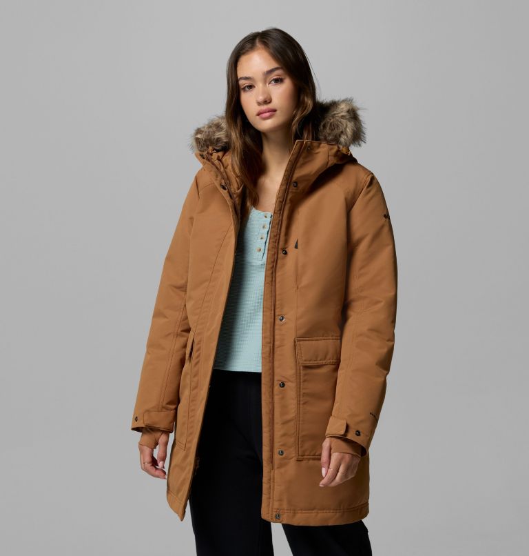 Parka Imperméable Little Si II Femme, Color: Camel Brown, image 5