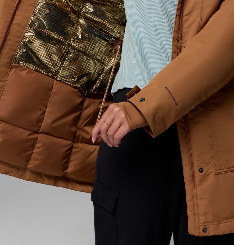 Parka Imperméable Little Si II Femme, Color: Camel Brown, image 7