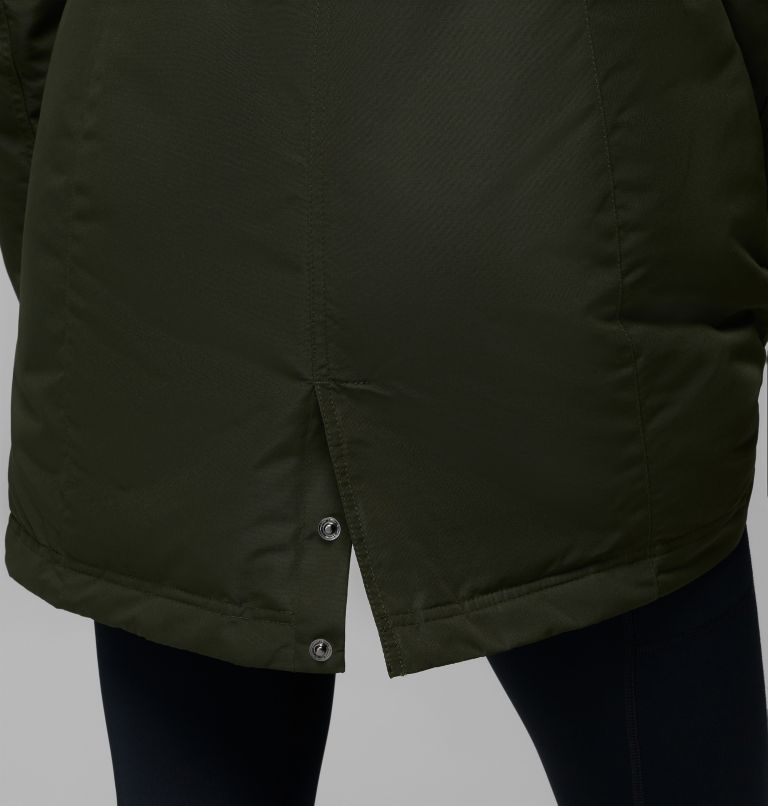 Women's Little Si II Waterproof Parka, Color: Greenscape, image 11