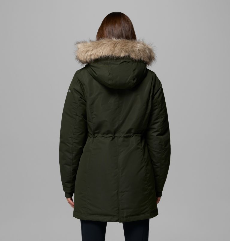 Women's Little Si II Waterproof Parka, Color: Greenscape, image 2