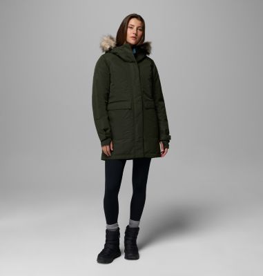 Women's Little Si II Waterproof Parka, Color: Greenscape, image 6