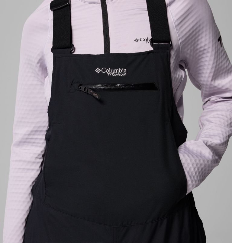 Women's Highland Summit II Insulated Waterproof Ski Bibs, Color: Black, image 8
