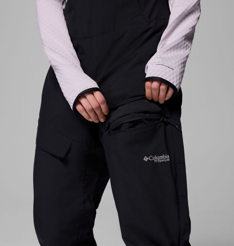 Women's Highland Summit II Insulated Waterproof Ski Bibs, Color: Black, image 9