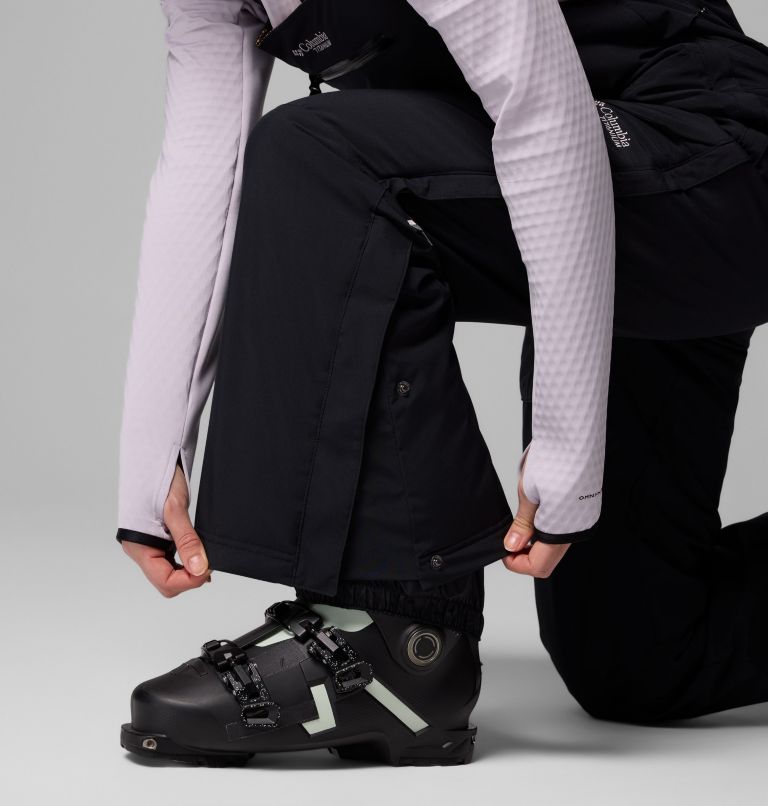 Women's Highland Summit II Insulated Waterproof Ski Bibs, Color: Black, image 11