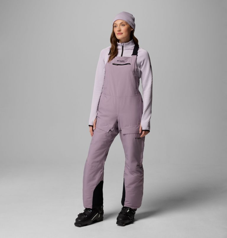 Women's Highland Summit II Insulated Waterproof Ski Bibs, Color: Shale Purple, image 4