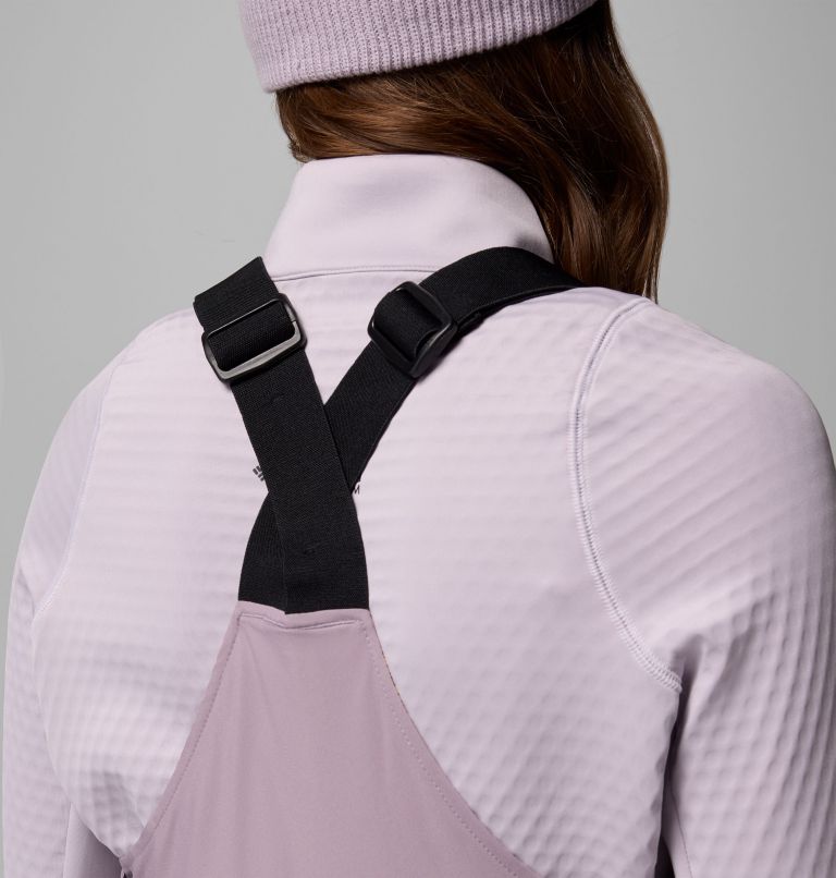 Women's Highland Summit II Insulated Waterproof Ski Bibs, Color: Shale Purple, image 9