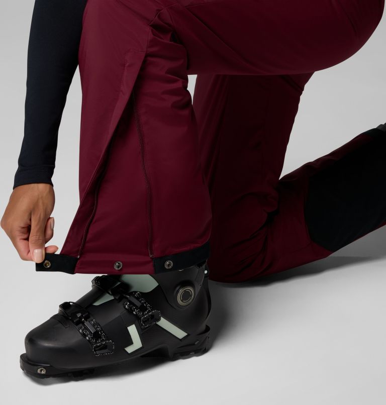 Women's Cirque Bowl Insulated Pants, Color: Rich Wine, image 8