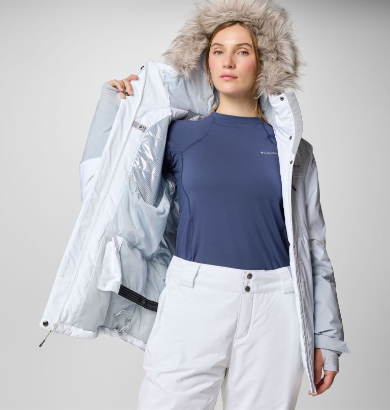 Ava Alpine wasserdichte Ski-Jacke für Frauen, Color: White, Cirrus Grey, image 6