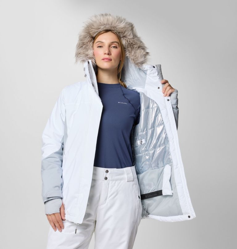 Ava Alpine wasserdichte Ski-Jacke für Frauen, Color: White, Cirrus Grey, image 7