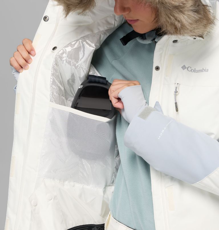 Women's Ava Alpine II Insulated Jacket, Color: Sea Salt, Cirrus Grey, image 5