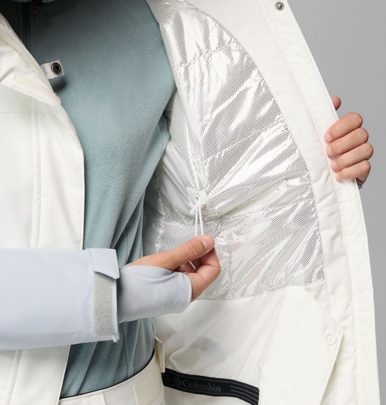 Women's Ava Alpine II Insulated Jacket, Color: Sea Salt, Cirrus Grey, image 6