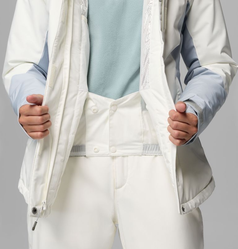 Women's Ava Alpine II Insulated Jacket, Color: Sea Salt, Cirrus Grey, image 7