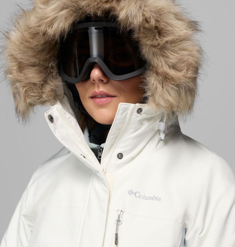 Women's Ava Alpine II Insulated Jacket, Color: Sea Salt, Cirrus Grey, image 8