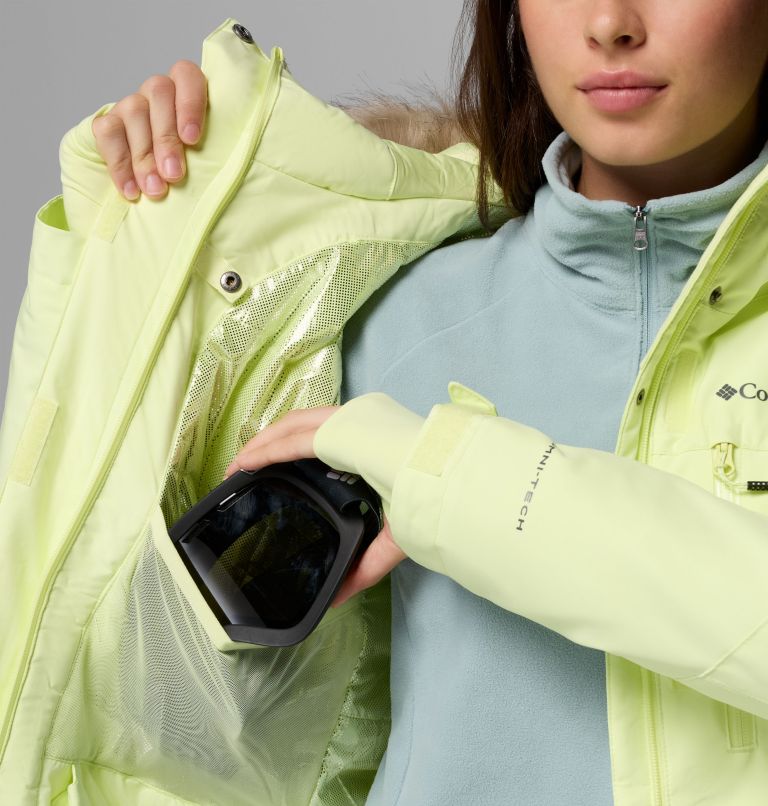 Women's Ava Alpine Waterproof Ski Jacket, Color: Citron Haze, image 5