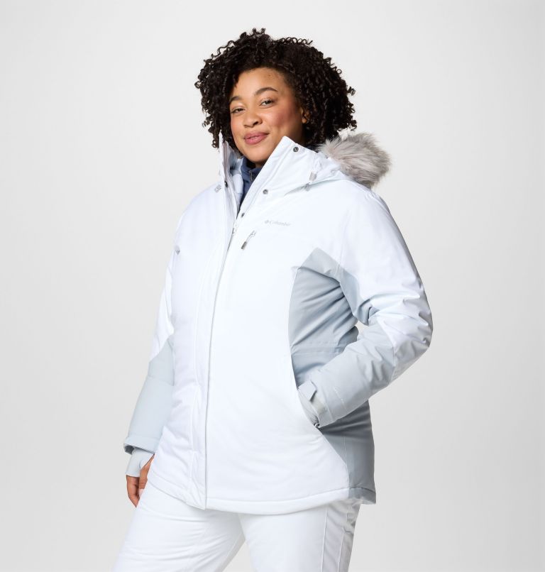 Women's Ava Alpine II Insulated Jacket - Plus Size, Color: White, Cirrus Grey, image 4