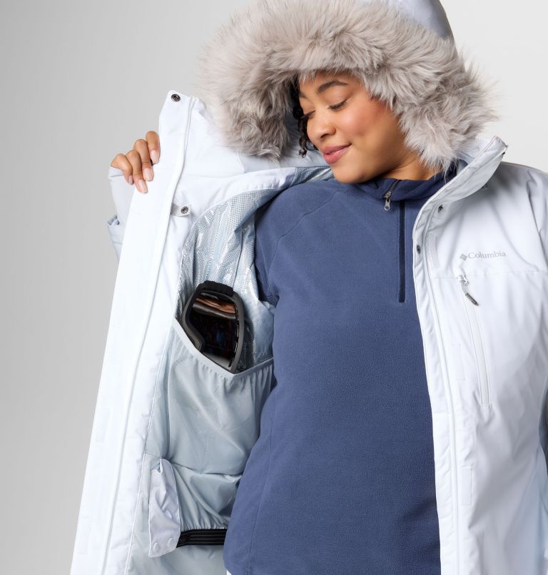 Women's Ava Alpine II Insulated Jacket - Plus Size, Color: White, Cirrus Grey, image 10