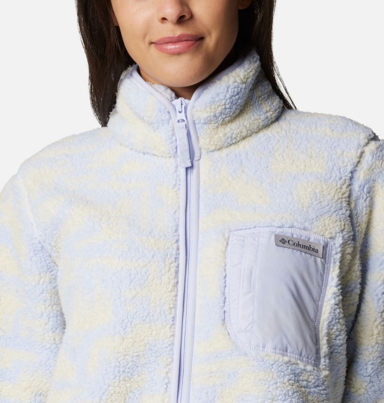 Women's West Bend II Printed Sherpa Jacket, Color: Snowdrift Highland Tonal, image 4