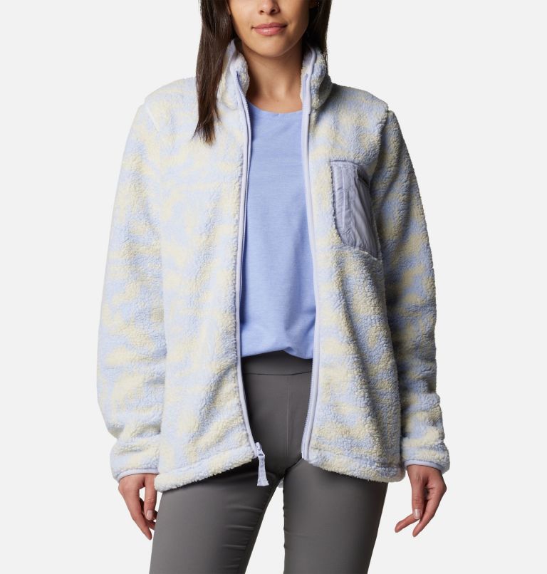 Women's West Bend II Printed Sherpa Jacket, Color: Snowdrift Highland Tonal, image 6