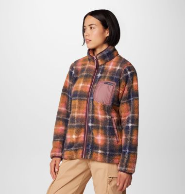 Columbia West Bend™ Print Full Zip II Faux Shearling Fleece Jacket