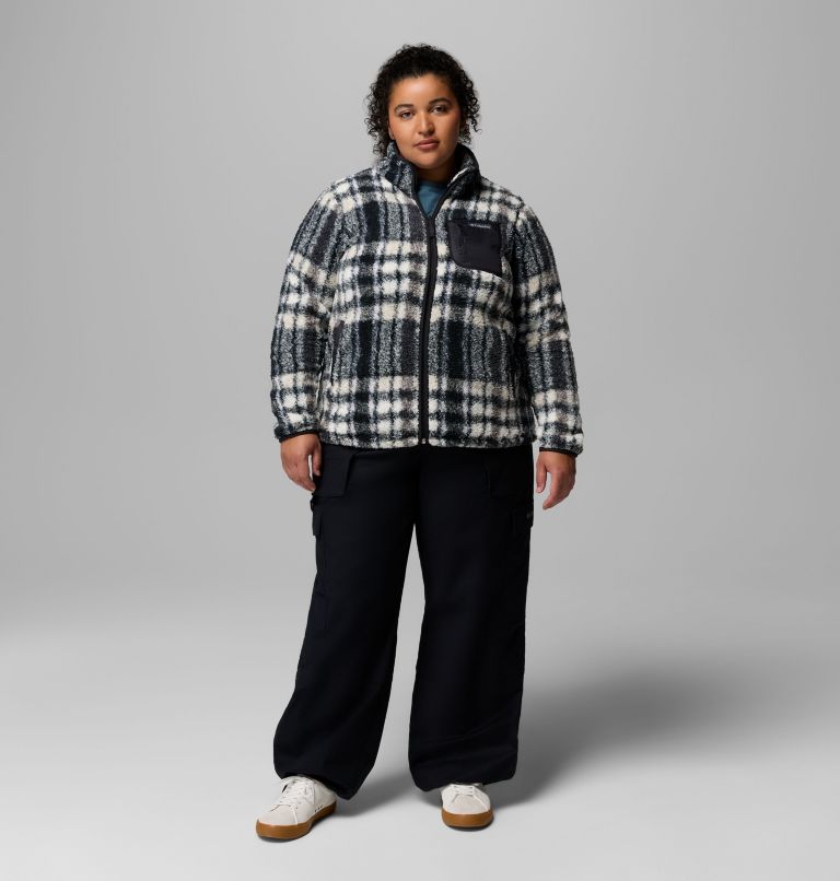Women's West Bend Print Full Zip II Jacket - Plus Size, Color: Black Herringplaid, image 2