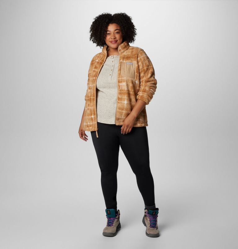 Women's West Bend Print Full Zip II Jacket - Plus Size, Color: Camel Brown Omblur, image 3
