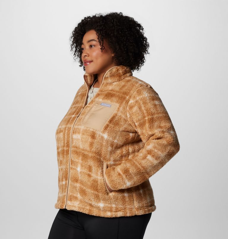 Women's West Bend Print Full Zip II Jacket - Plus Size, Color: Camel Brown Omblur, image 4