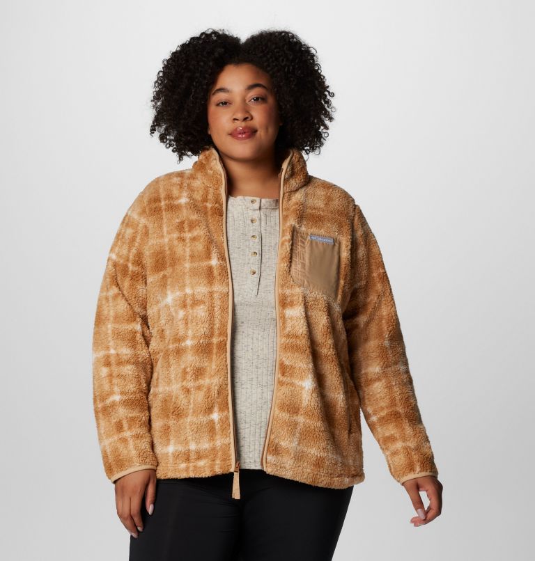 Women's West Bend Print Full Zip II Jacket - Plus Size, Color: Camel Brown Omblur, image 7